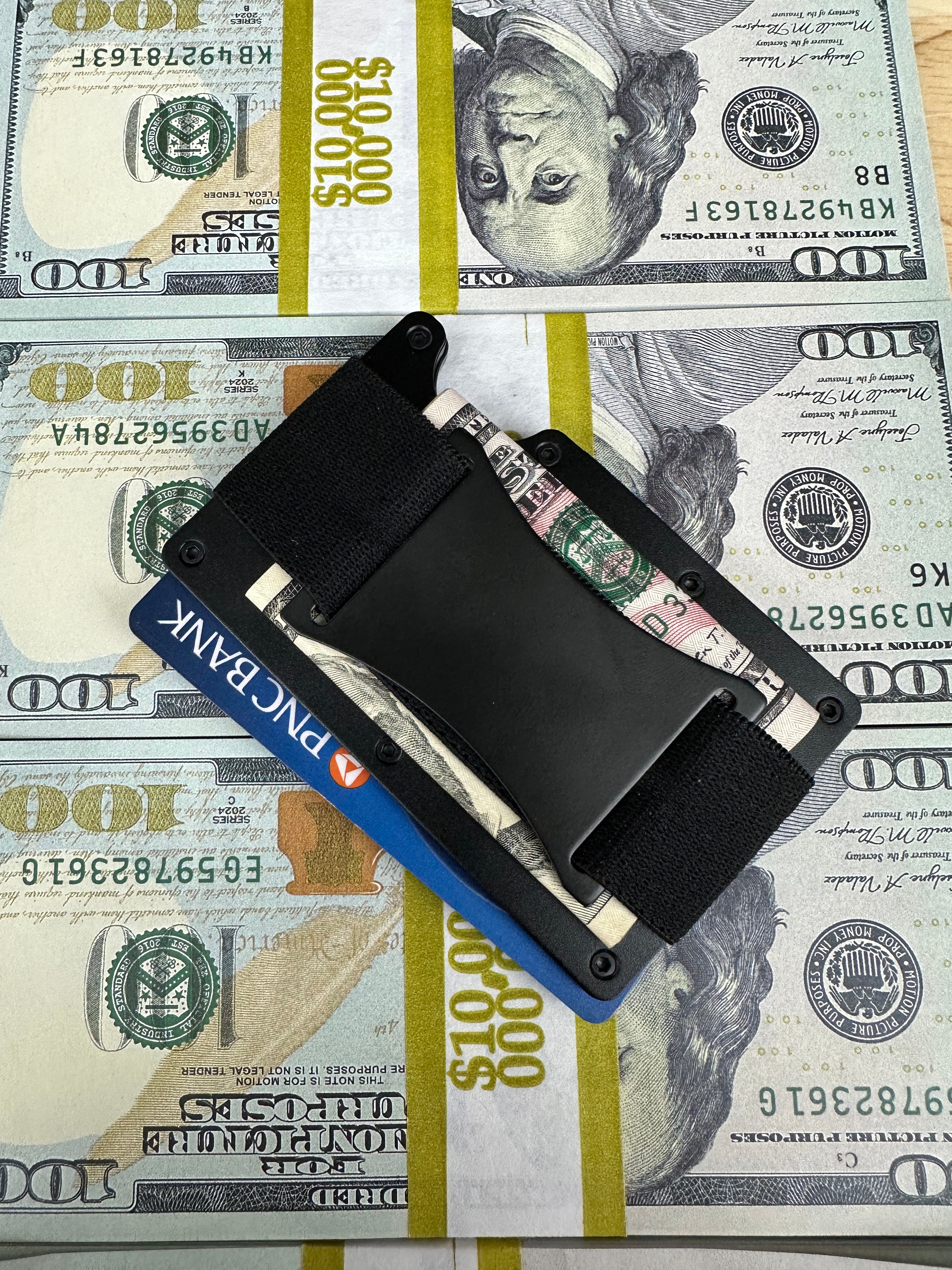 Royalwhips slim aluminum wallet in black