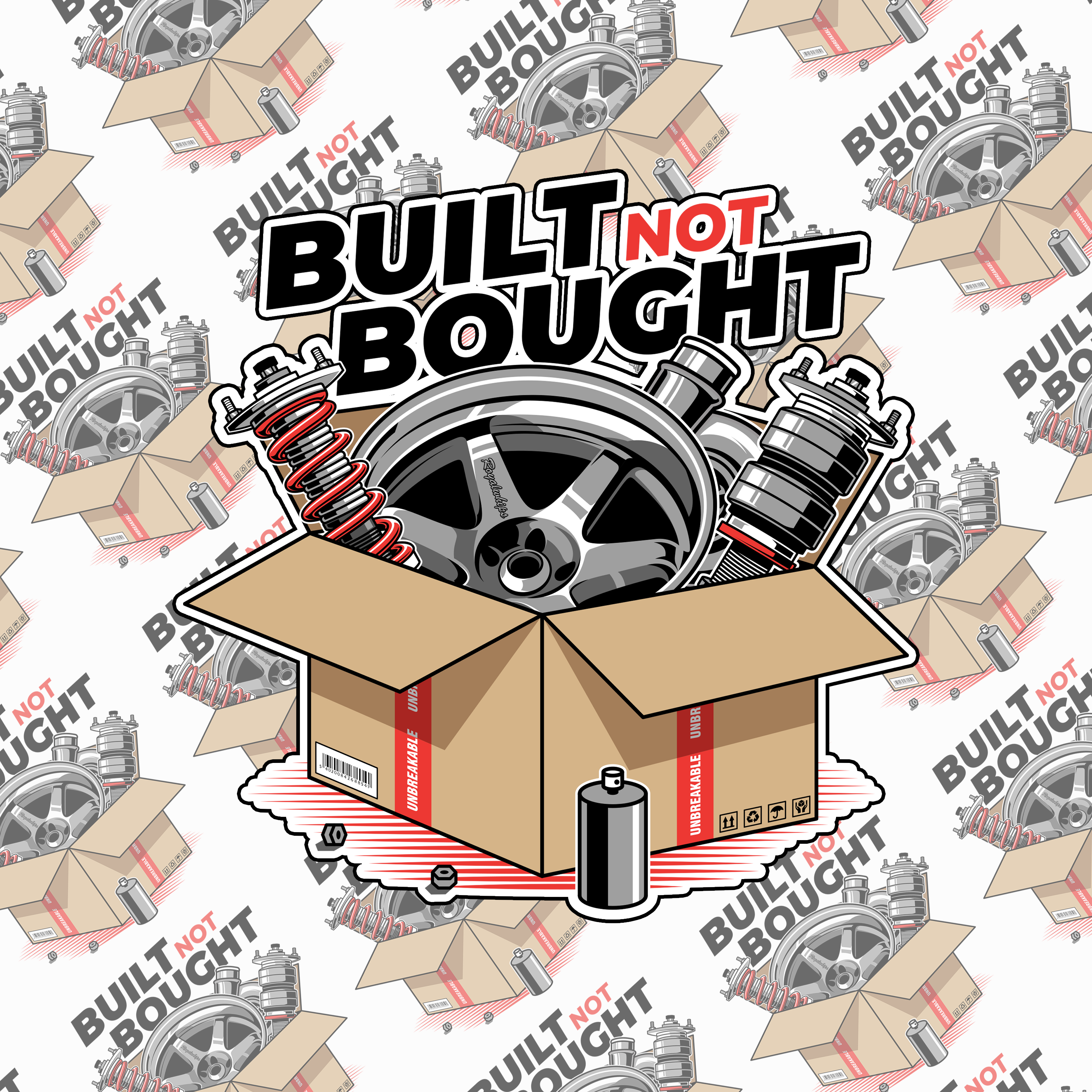 Built Not Bought (Sticker)