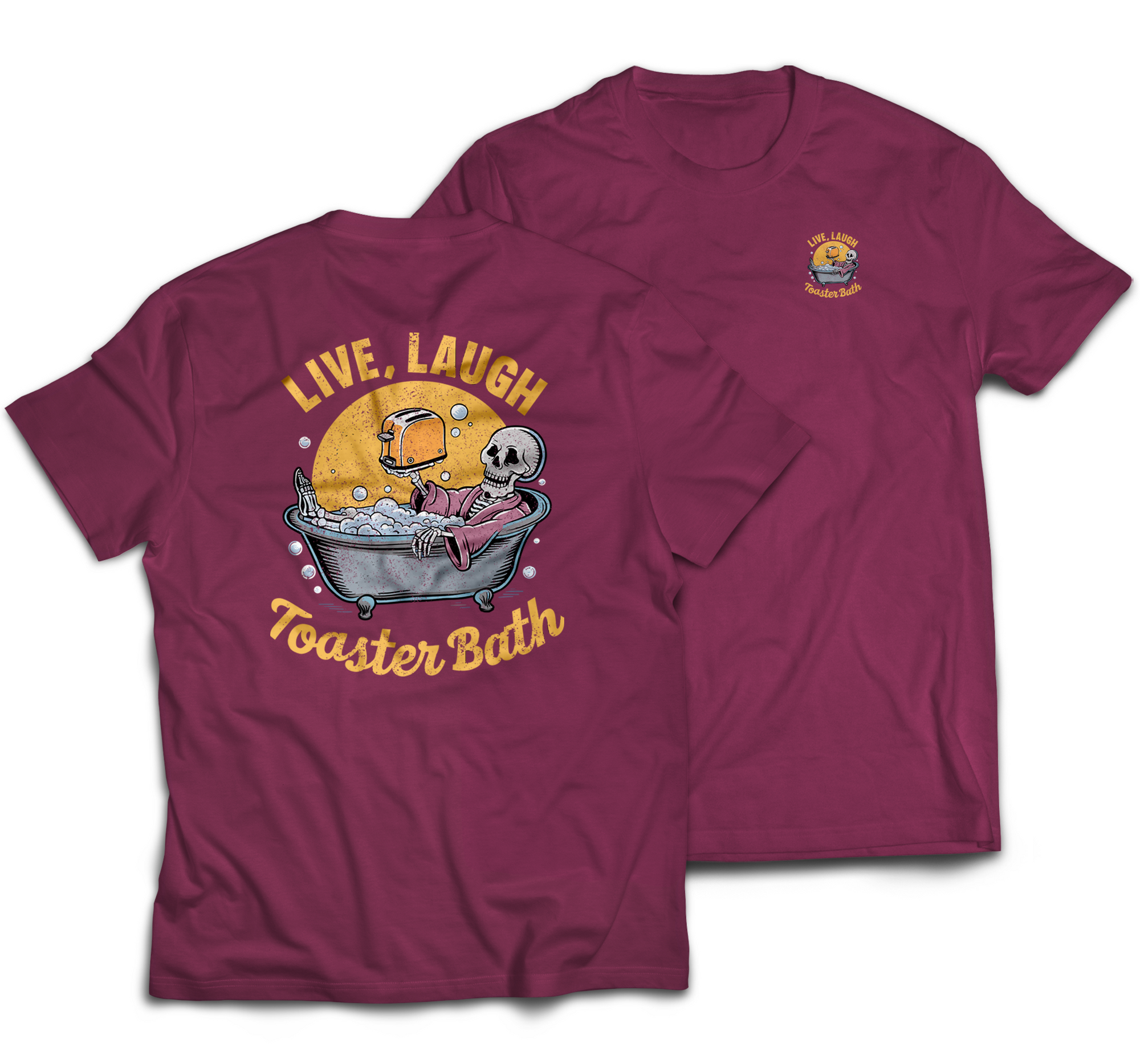 Live Laugh Toaster Bath T-Shirt